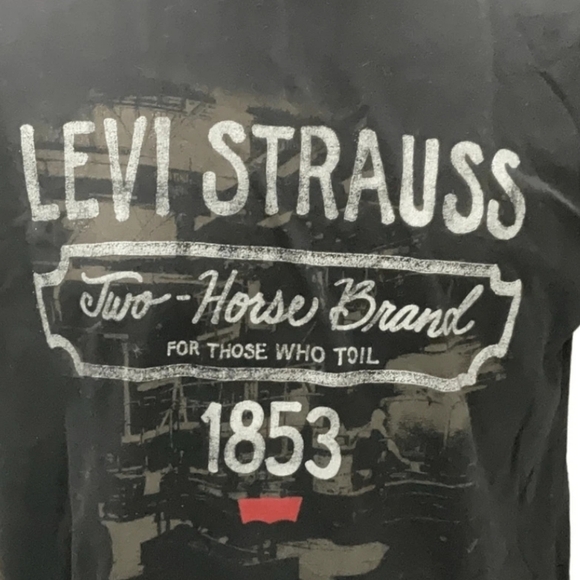Levi's Strauss Large Vintage Graphic Large Two Horse Brand For Those Who Toil - Picture 10 of 10